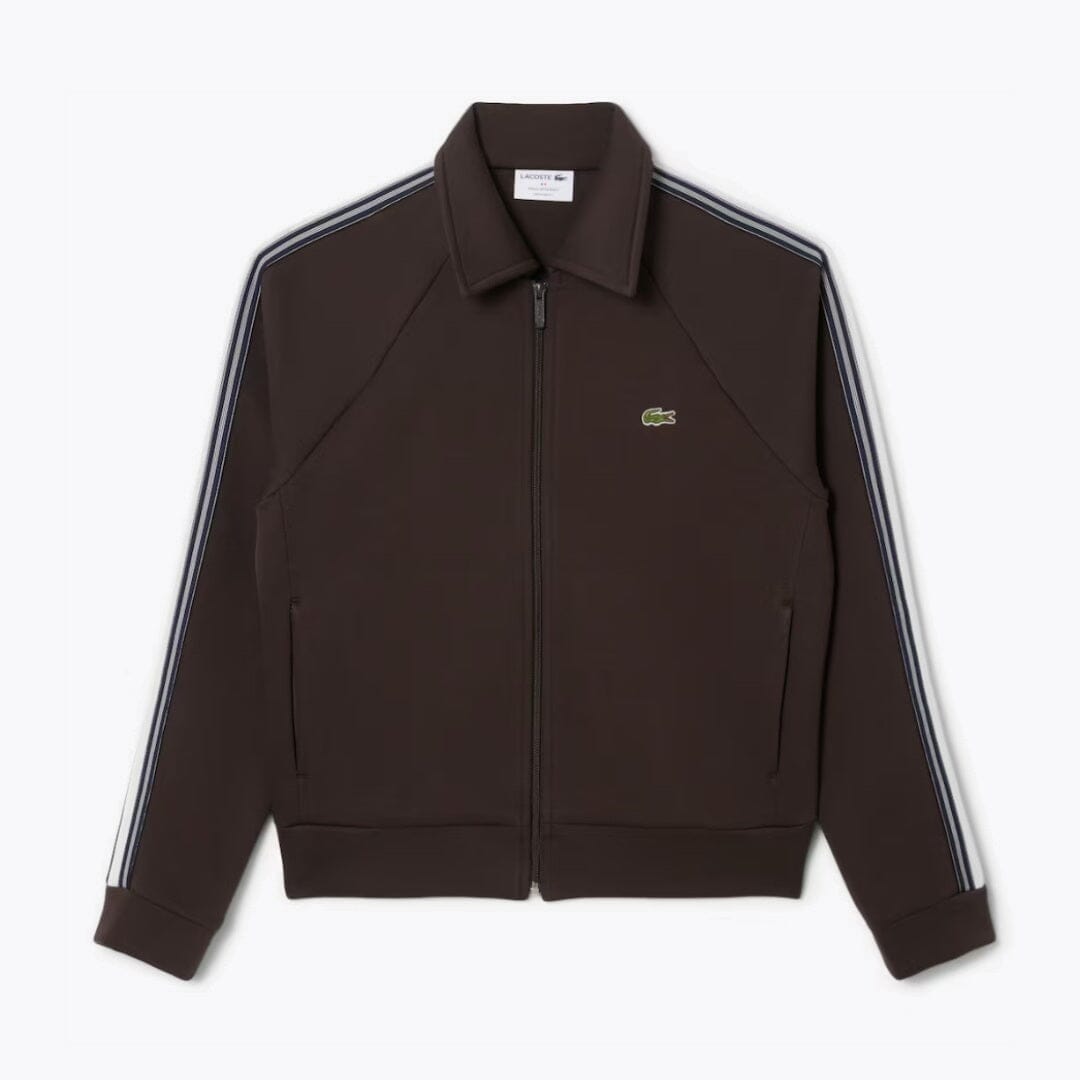 Lacoste French Made Zipped Sweatshirt LS Brown S