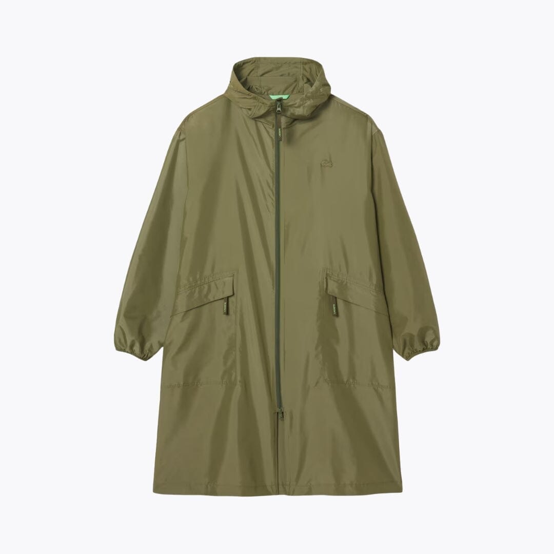Lacoste Long Packable Water-Repellent Parka LS Khaki Green S