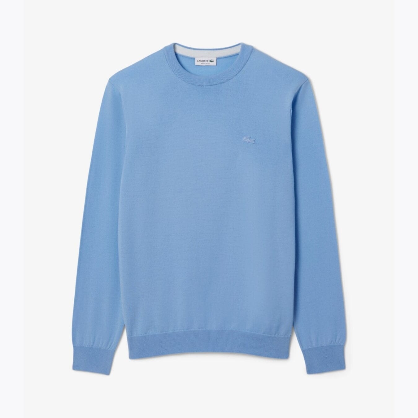 Lacoste Merino Wool Crew Neck Sweater LS Pale Blue S