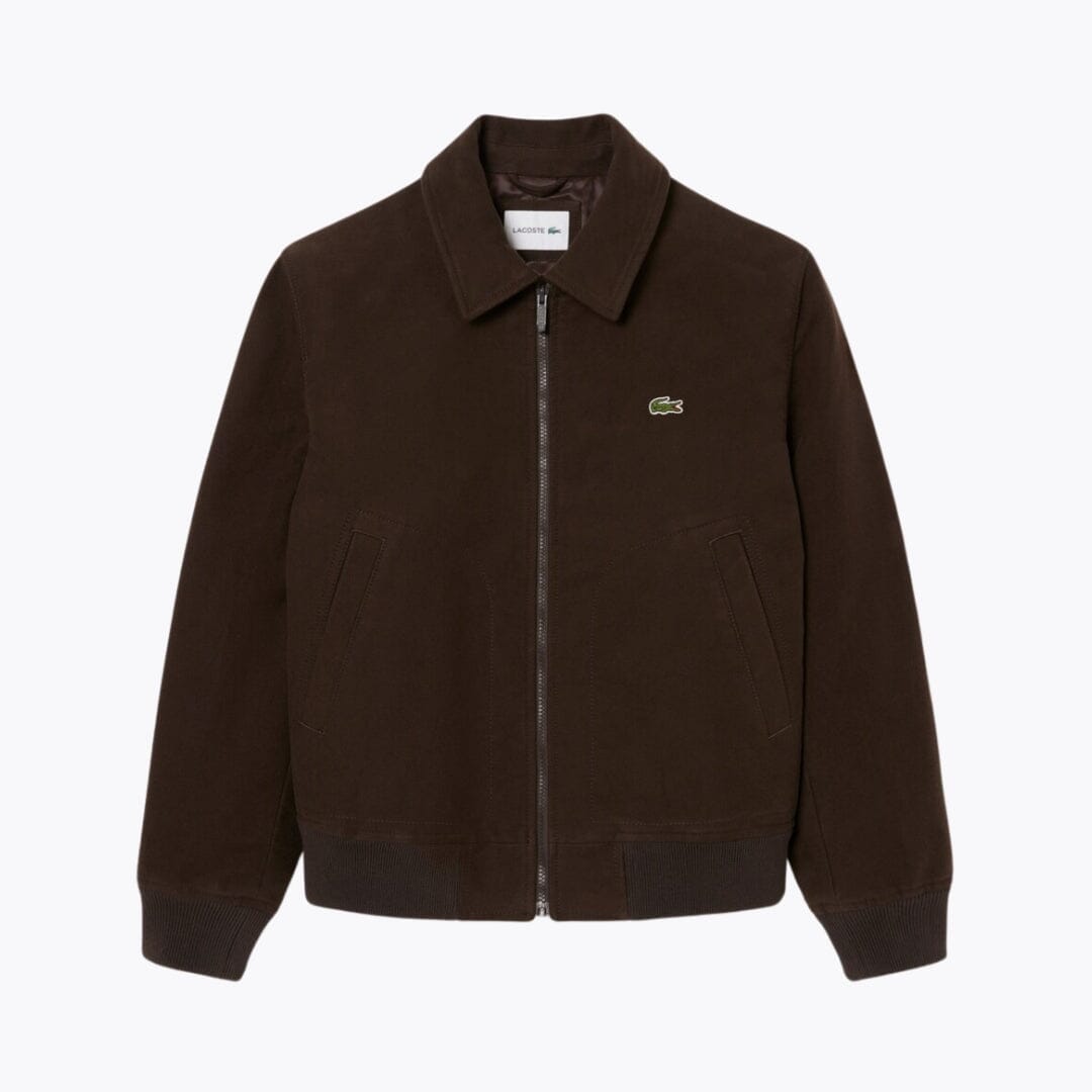 Lacoste Padded Moleskin Jacket LS Brown S