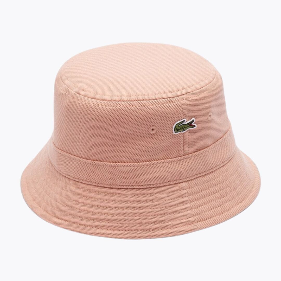Lacoste Piqué Bucket Hat LS Pinkish Beige