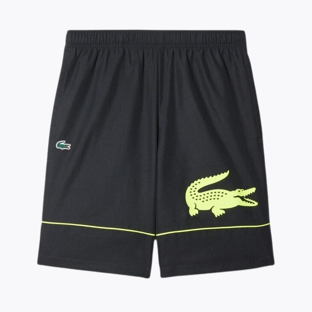 Lacoste Printed Diamond Taffeta Tennis Shorts LS Black S