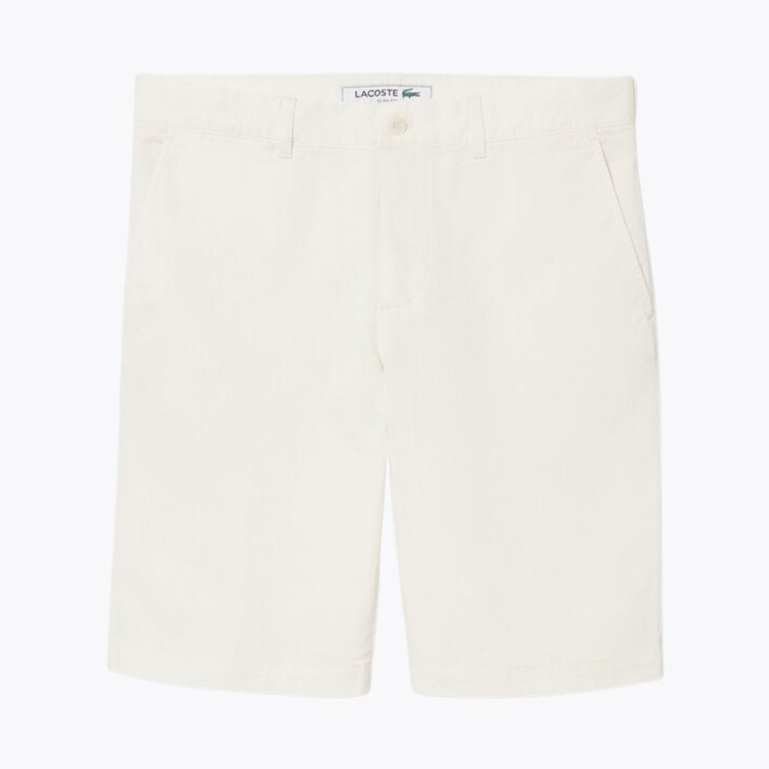 Lacoste Slim Fit Stretch Cotton Chino Shorts LS White S