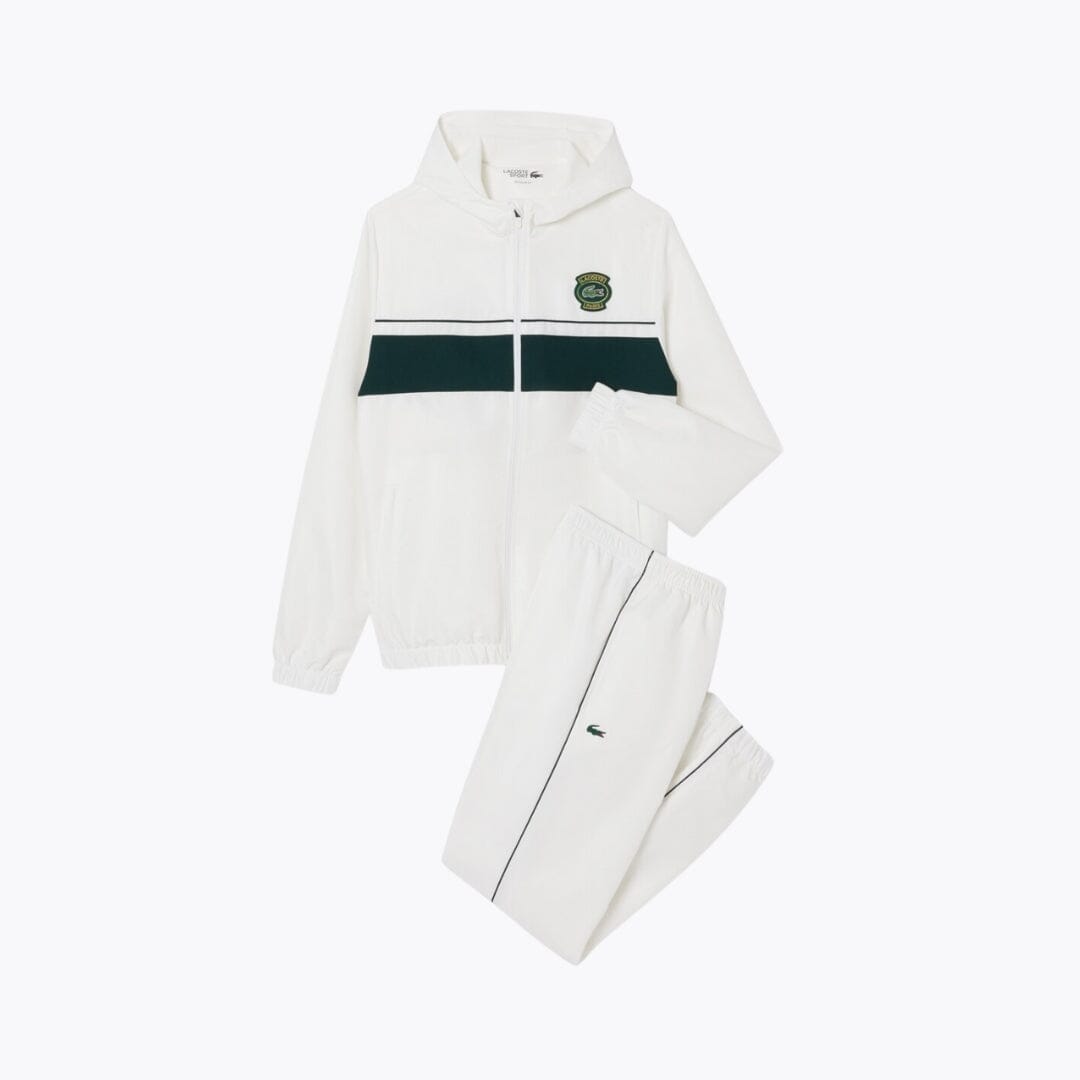 Lacoste Sport Badge Tracksuit LS White S
