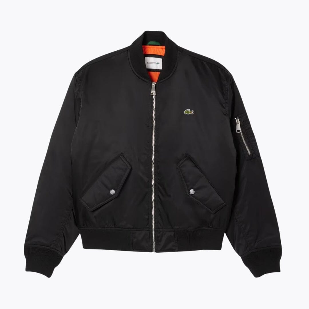 Lacoste Water-Repellent Padded Bomber Jacket LS Black S