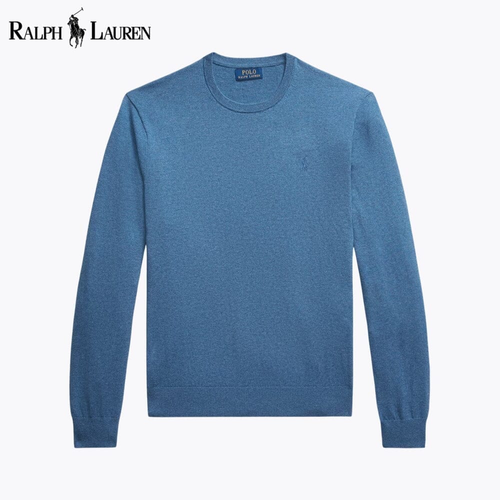 Ralph Lauren Cotton-Cashmere Crewneck Jumper LS Blue S