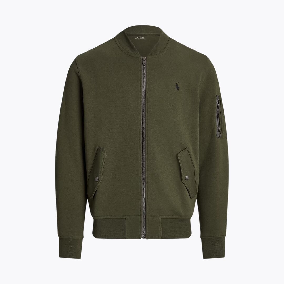 Ralph Lauren Double-Knit Bomber Jacket LS
