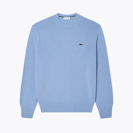 Lacoste Carded Wool Crew Neck Sweater LS Pale Blue S
