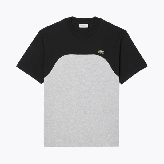 Lacoste Cotton Jersey Colour-Block T-shirt LS Grey / Black S