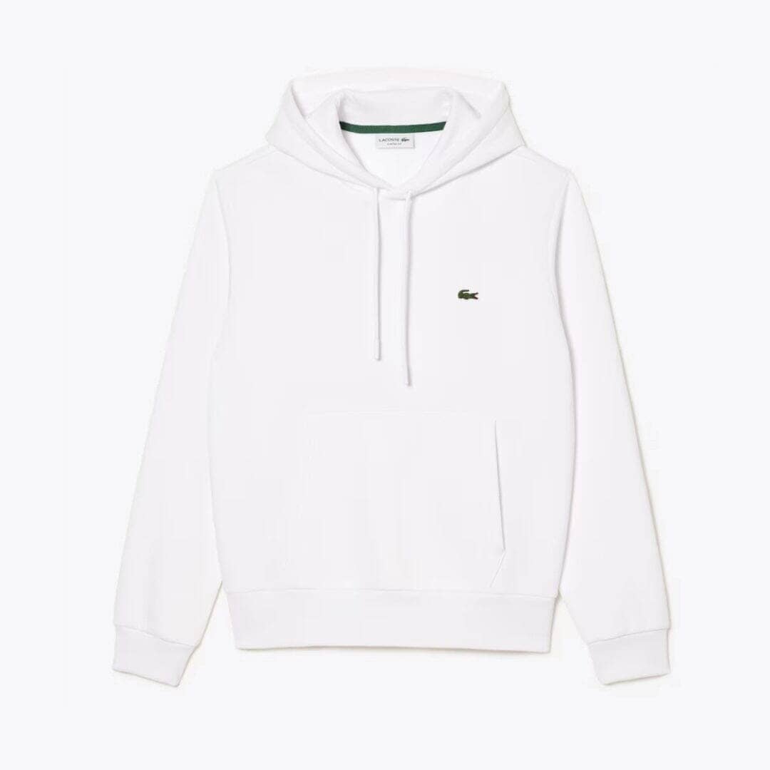 Lacoste Fleece Hoodie LS White S