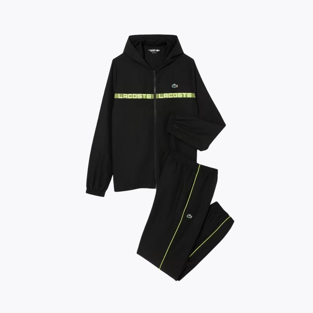 Lacoste Logo Stripe Tennis Tracksuit LS Black S