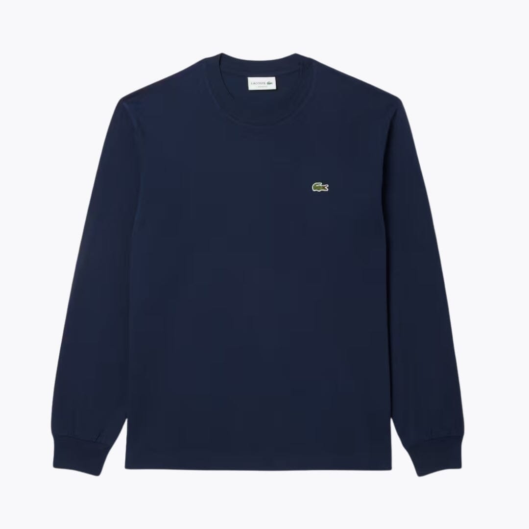 Lacoste Long Sleeved Cotton T-Shirt LS Midnight Blue S