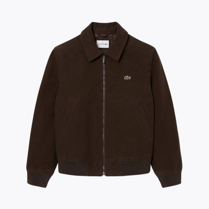Lacoste Padded Moleskin Jacket LS Brown S