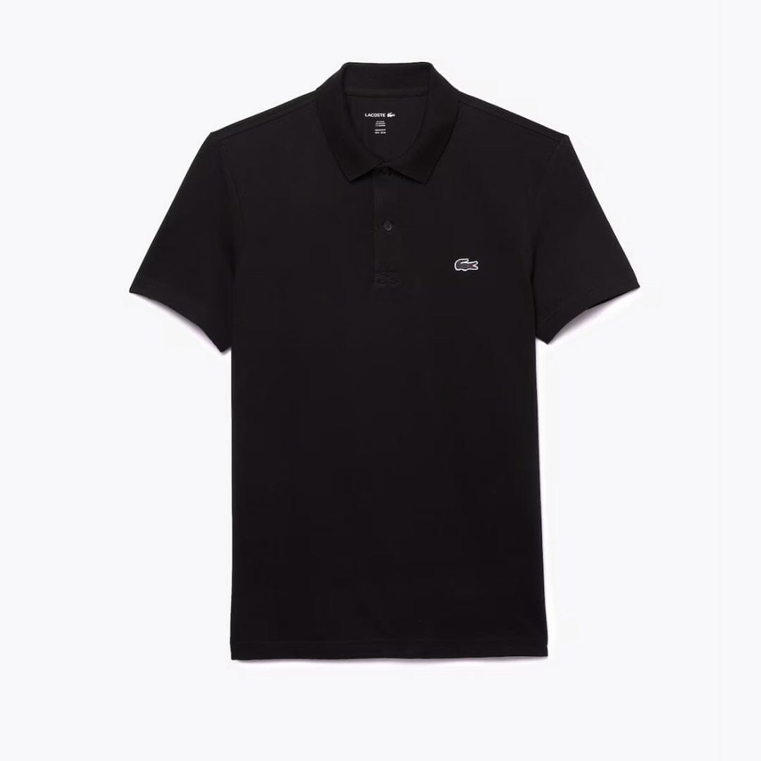 Lacoste Regular Fit Cotton Blend Polo Shirt LS Black S