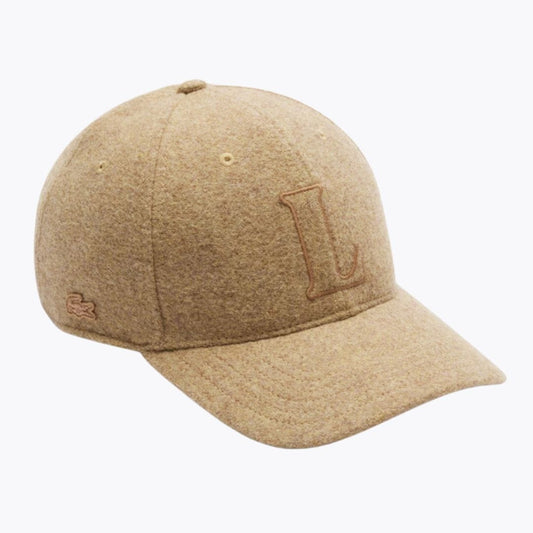 Lacoste Wool Felt Baseball Cap LS Beige