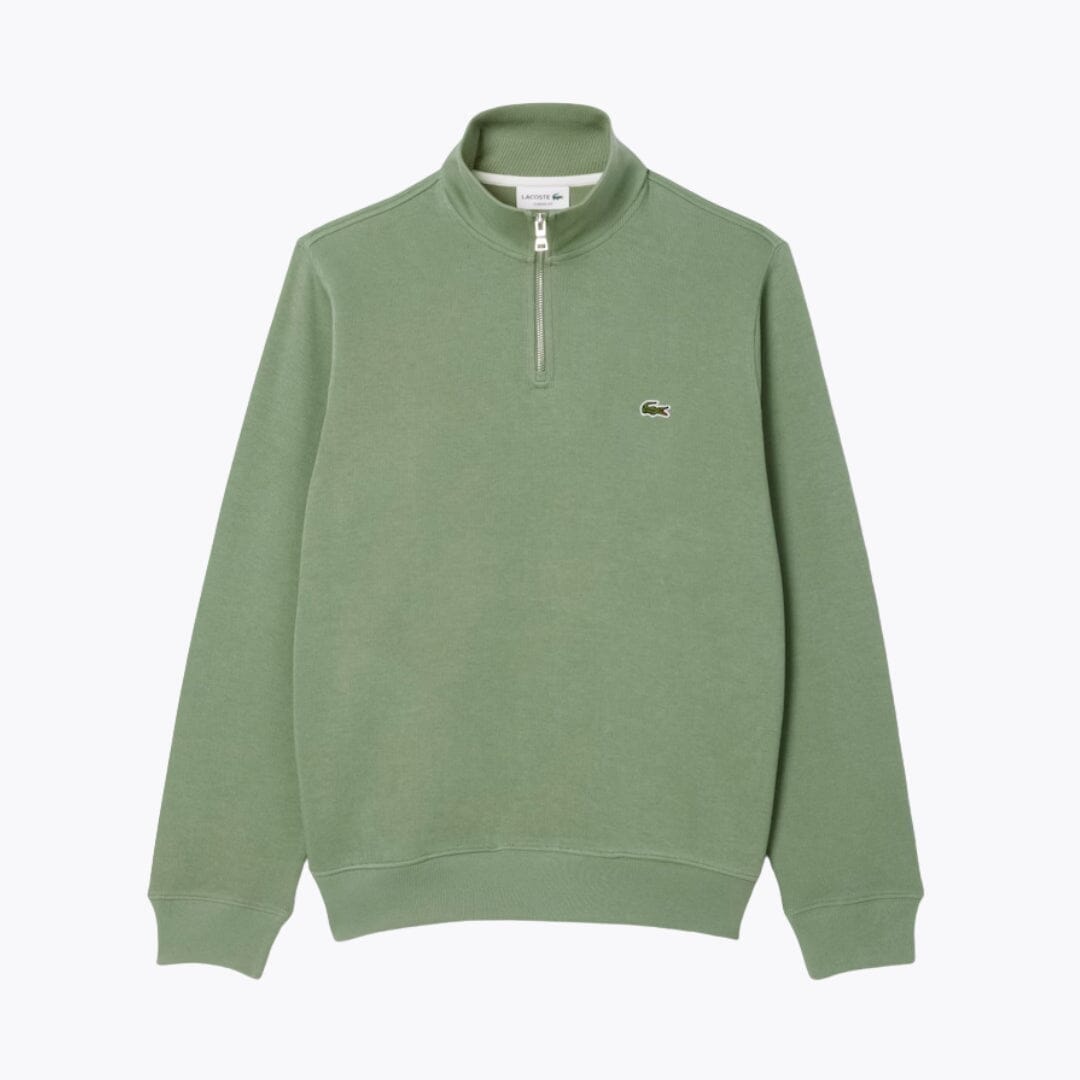 Lacoste Zip-Up High Neck Sweatshirt LS Green S
