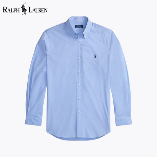 Ralph Lauren Classic Fit Stretch Poplin Shirt LS Blue S