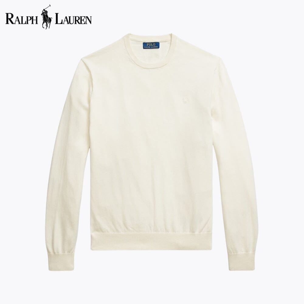 Ralph Lauren Cotton-Cashmere Crewneck Jumper LS Cream S