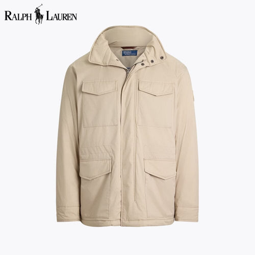 Ralph Lauren Gabardine Hooded Field Jacket LS Classic Stone S