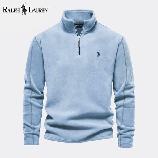 Ralph Lauren Prestige Cable-Knit Wool Knit Sweater LS Light Blue S