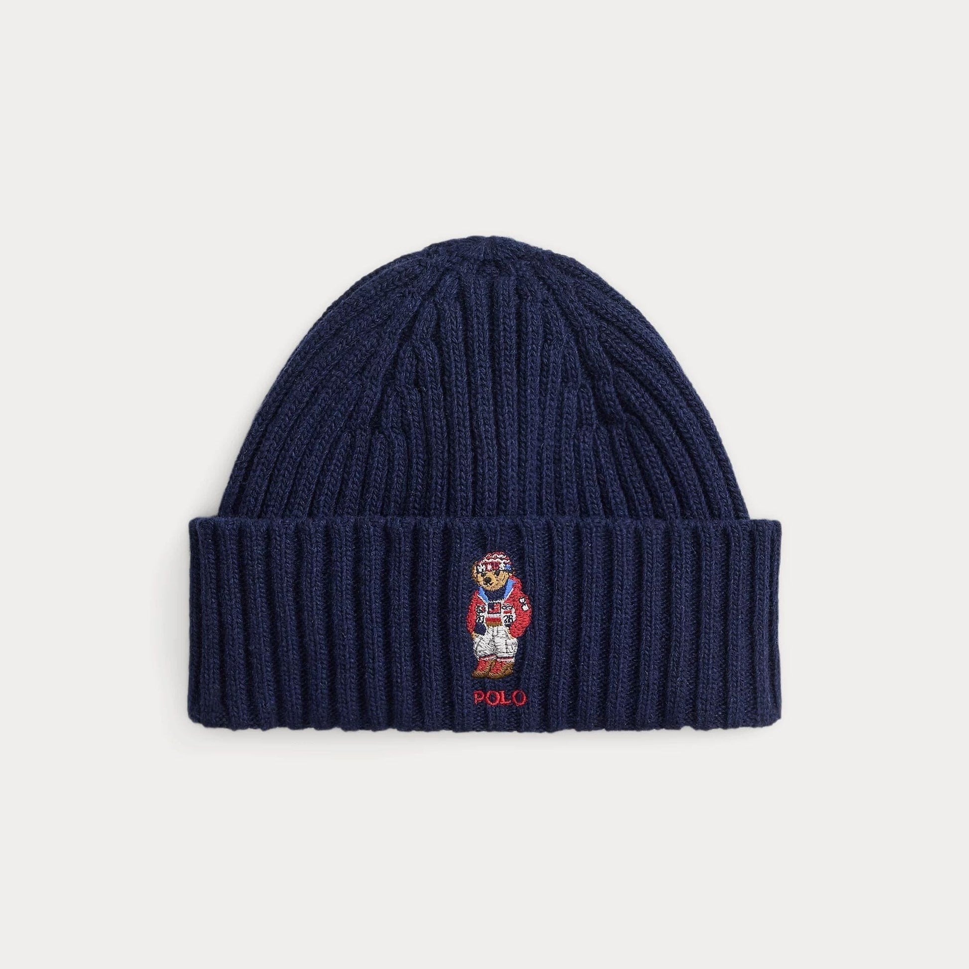 Ralph Lauren Team USA Polo Bear Beanie LS Navy